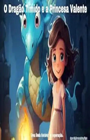 Capa do livro O Dragão Tímido e a Princesa Valente - Kelly  Ferreira de Abreu Ribeiro