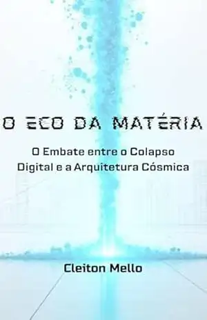 Capa do livro O ECO DA MATÉRIA: O EMBATE ENTRE O COLAPSO DIGITAL E A ARQUITETURA CÓSMICA - Cleiton Mello