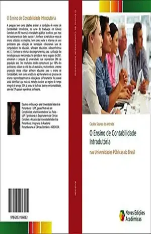 Capa do livro O Ensino de Contabilidade Introdutória nas Universidades Públicas do Brasil - Cacilda Soares de Andrade