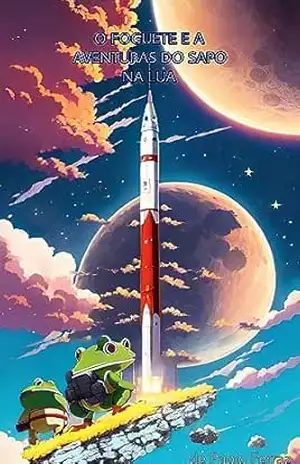 Capa do livro O Foguete e a Aventura do Sapo na Lua .: Um sapo esperto o suficiente pra ir a lua! - paolo kyriakos ferraz