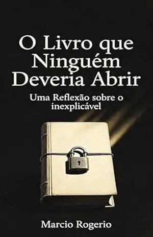 Capa do livro O Livro que Ninguém Deveria Abrir: Uma jornada metafísica sobre o silêncio e a consciência. - Marcio  Rogerio
