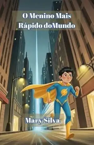 Capa do livro O Menino Mais Rápido do Mundo: Uma Aventura Eletrizante Sobre Inteligência e o Verdadeiro Poder de um Herói - Mary  Silva
