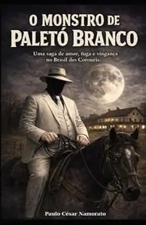 Capa do livro O MONSTRO DE PALETÓ BRANCO: UMA SAGA FAMILIAR NOS TEMPOS DA COLUNA PRESTES - Paulo César Namorato Namorato