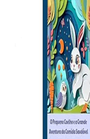 Capa do livro O Pequeno Coelho e a Grande Aventura da Comida Saudável (Alimentação Infantil Livro 1) - Luciana  Raposo