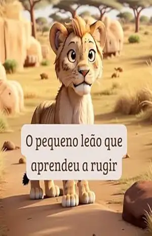 Capa do livro O pequeno leão que aprendeu a rugir - eva jesus