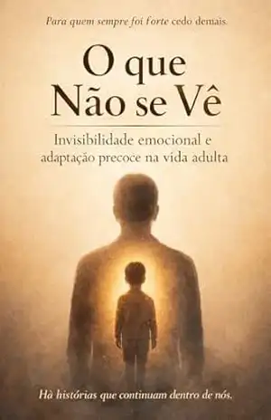 Capa do livro O QUE NÃO SE VÊ: Invisibilidade emocional e adaptação precoce na vida adulta - Ana Mafalda Tinoco Reis