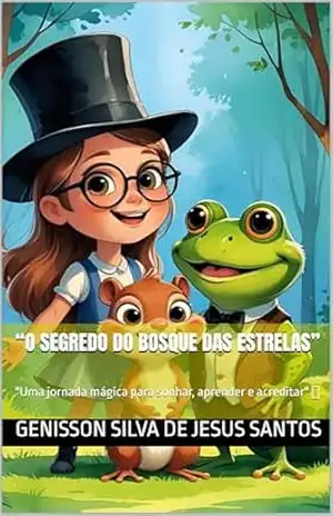 Capa do livro “O Segredo do Bosque das Estrelas”: ''Uma jornada mágica para sonhar, aprender e acreditar'' ✨ - GENISSON SILVA DE JESUS SANTOS