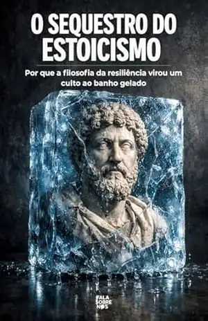 Capa do livro O Sequestro do Estoicismo: Por que a filosofia da resiliência virou um culto ao banho gelado - Fala Sobre Nós