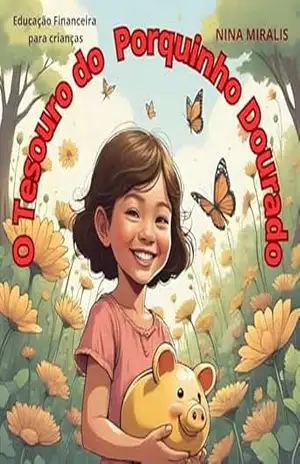 Capa do livro O Tesouro do Porquinho Dourado - Nina Miralis