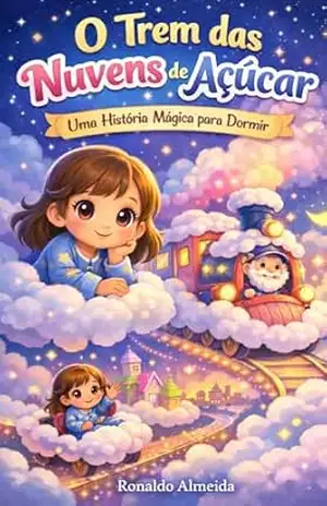Capa do livro O Trem das Nuvens de Açúcar: Uma jornada encantadora para acalmar o coração e levar as crianças a um sono tranquilo (3 a 6 anos) - Ronaldo Almeida