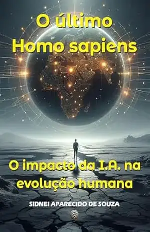 Capa do livro O último Homo sapiens: O impacto da I.A. na evolução humana - SIDNEI APARECIDO DE  SOUZA