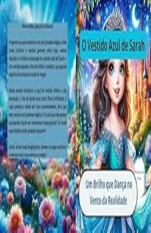 Capa do livro O Vestido Azul de Sarah: Um Brilho que Dança no Vento da Realidade - Carlene  Lúcia