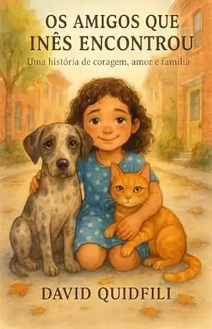 Capa do livro Os Amigos Que Inês Encontrou: Uma História de Coragem, Amor e Família - David Quidfili