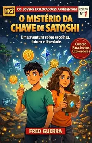 Os Jovens Exploradores e o Mistério da Chave de Satoshi (História em Quadrinhos!): Uma aventura sobre escolhas, futuro e liberdade. (Para Jovens Exploradores Livro 5) – fred guerra