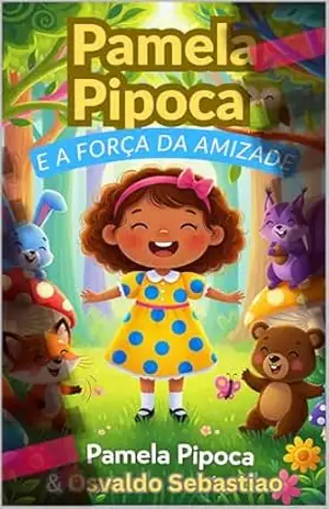 Capa do livro Pamela Pipoca e a Força da Amizade: Uma história sobre amizade, cooperação e trabalho em equipa - Osvaldo Sebastiao