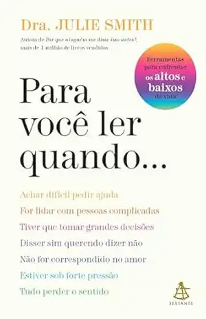 Capa do livro Para você ler quando... - Julie Smith