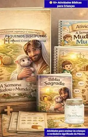 Pequenos Discípulos – Kit Infantil Cristão de Páscoa: Atividades Bíblicas para Ensinar às Crianças o Verdadeiro Significado da Páscoa - Patricia Peres Pequenos Discípulos – Kit Infantil Cristão de Páscoa: Atividades Bíblicas para Ensinar às Crianças o Verdadeiro Significado da Páscoa - Patricia Peres