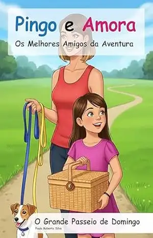 Capa do livro Pingo e Amora: O Grande Passeio de Domingo (Pingo e Amora – Os Melhores Amigos da Aventura) - Paulo Silva