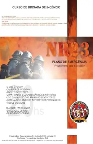 Capa do livro plano básico de emergência – curso básico de brigada de incêndio: curso básico de brigada de incêndio - grupo de estudo e pesquisa  nufes-sp