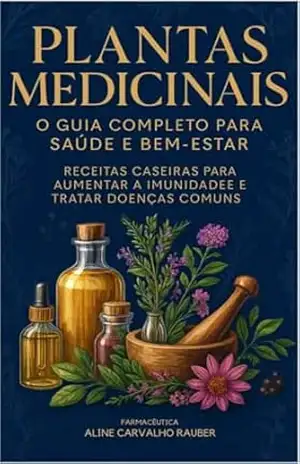 Capa do livro Plantas medicinais: o guia completo para saúde e bem estar: A cura através das plantas medicinais - Aline  Carvalho Rauber
