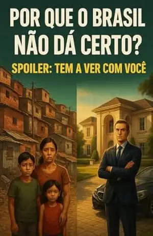 Capa do livro Política sem Enrolação: Por quê o Brasil não da Certo? Spoiler: Tem haver com você - Gago Florestal