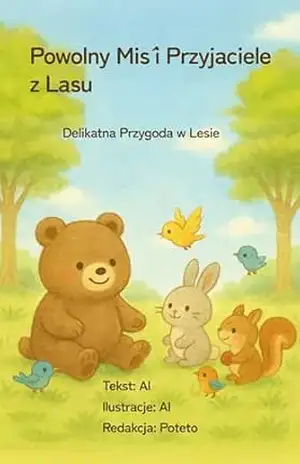 Capa do livro Powolny Miś i Przyjaciele z Lasu: Delikatna Przygoda w Lesie - Poteto