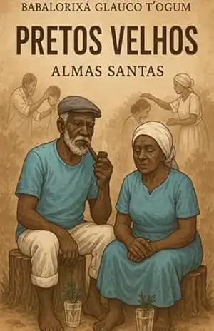 Capa do livro Pretos Velhos – Almas Santas - Babalorixá Glauco T´ogum