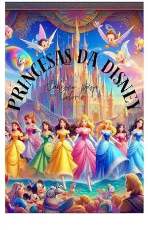 Princesas da Disney: Caderno para colorir – Sue Andrade Princesas da Disney: Caderno para colorir – Sue Andrade