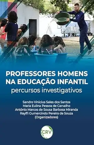 Capa do livro Professores homens na educação infantil: Percursos investigativos - Sandro Vinicius Sales dos Santos