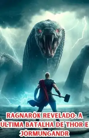 Capa do livro Ragnarök Revelado: A Última Batalha de Thor e Jörmungandr - Marcos Vinicius Costa Godeiro