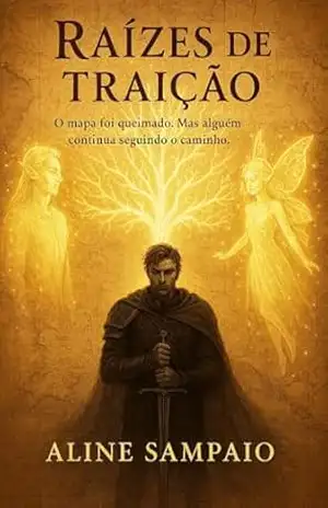 Capa do livro RAÍZES DE TRAIÇÃO: O mapa foi queimado. Mas alguém continua seguindo o caminho. - Aline Sampaio