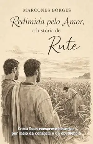 Capa do livro Redimida pelo amor, a história de Rute: Como Deus reescreve destinos por meio da coragem e da obediência. - Marcones Borges