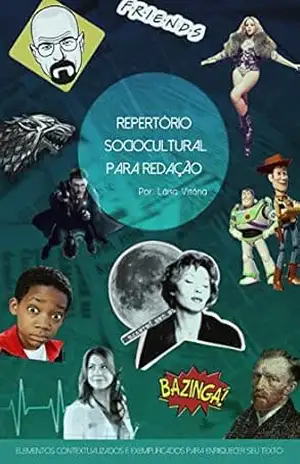Capa do livro Repertório Sociocultural Para Redação: Elementos contextualizados e exemplificados para enriquecer o seu texto - Láisa Vitória Andrade Tiago