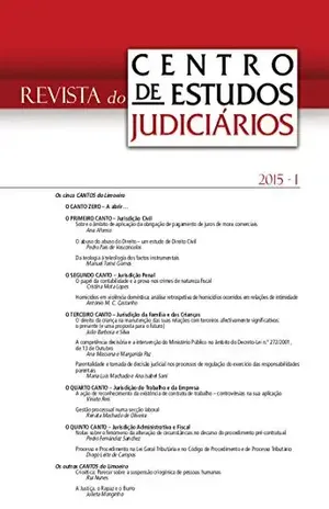 Capa do livro Revista do CEJ n.º 1 de 2015 - Centro de Estudos Judiciários