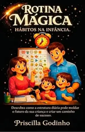Capa do livro Rotina Mágica Hábitos na Infância: Descubra como a estrutura diária pode moldar o futuro da sua criança e criar um caminho para o sucesso - Priscilla Godinho