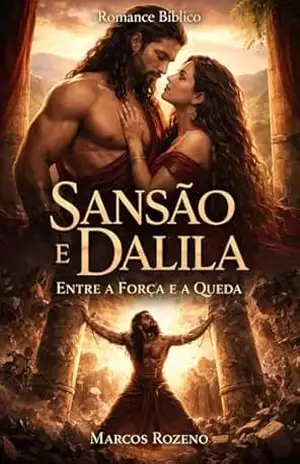 Capa do livro Sansão e Dalila Entre a Força e a Queda: Um Romance Bíblico de Amor e Traição - Marcos Aurélio Rozeno