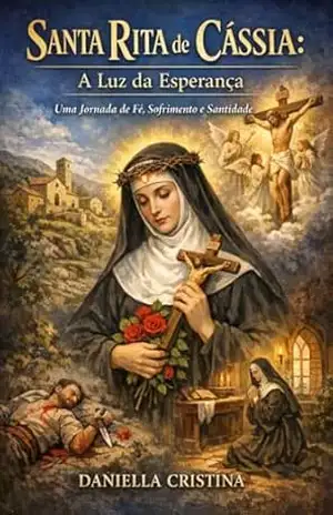 Capa do livro Santa Rita de Cássia: A Luz da Esperança: Uma Jornada de Fé, Sofrimento e Santidade (Luzes da Santidade) - DANIELLA CRISTINA