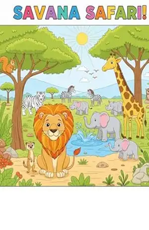 Savana safari: Colorir – Vinicius de Freitas
