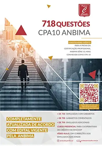 Baixar SIMULADOS CPA10 ANBIMA: 718 QUESTÕES pdf, epub, mobi, eBook