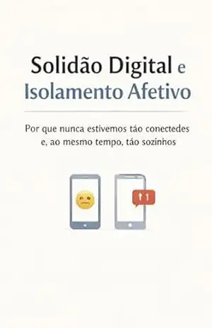 Capa do livro SOLIDAO DIGITAL E ISOLAMENTTO AFETIVO: Quando a tecnologia aproxima telas, mas afasta corações - wesley horrani