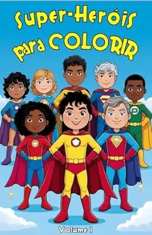 Super–Heróis para COLORIR: Volume 1 – Fábio Fonte