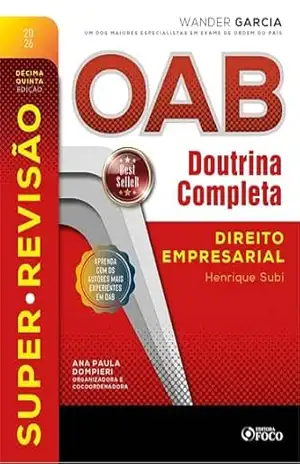 Capa do livro Super–Revisão OAB Doutrina Completa: 11. Direito Empresarial – 15. ed. – 2026. - Wander Garcia