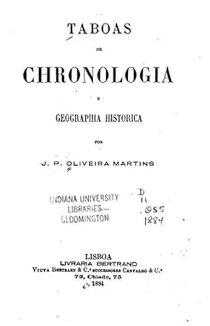 Taboas de chronologia e geographia historica – J. P. Oliveira Martins
