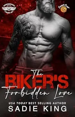 Capa do livro The Biker's Forbidden Love (Português): Um romance da filha de um melhor amigo (Underground Crows MC (Português) Livro 5) - Sadie  King