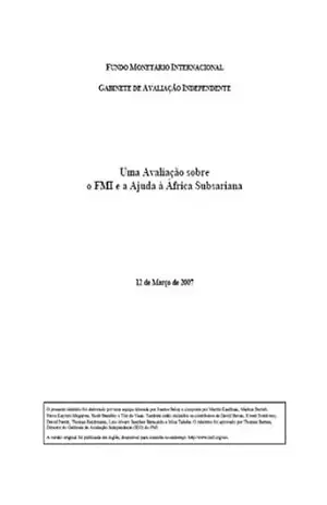 Capa do livro The IMF and Aid to Sub–Saharan Africa - International Monetary Fund
