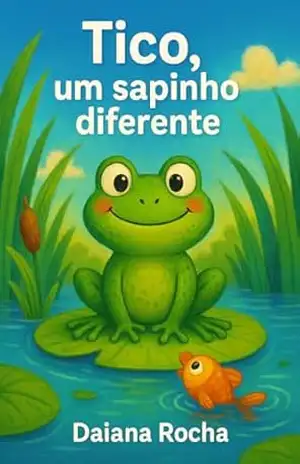 Capa do livro Tico, um sapinho diferente - Daiana Sousa da  Rocha