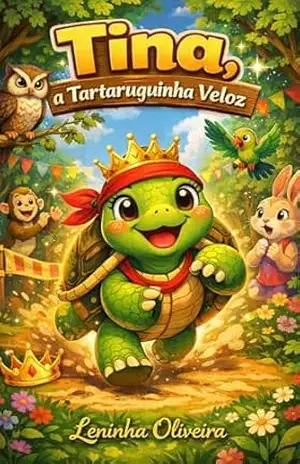 TINA ,A TARTARUGUINHA VELOZ – Leninha  oliveira
