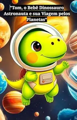 Capa do livro Tom, o Bebê Dinossauro Astronauta e sua Viagem pelos Planetas - Ebook Stories