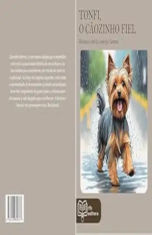 Capa do livro Tonfi, o cãozinho fiel - Rosana Lodi Lourenço Santos