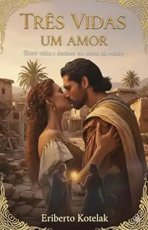 Capa do livro Três vidas, um amor: Entre vidas e destinos, em nome do Mestre - Eriberto Kotelak